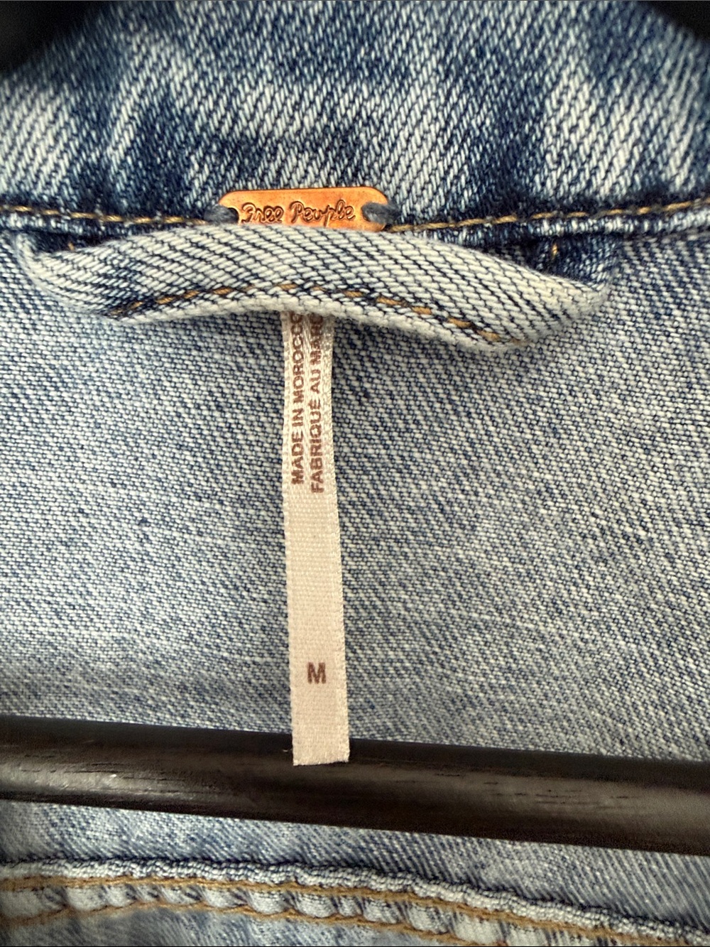 Free People Light Wash Cropped Denim Jacket - Picture 6 of 14